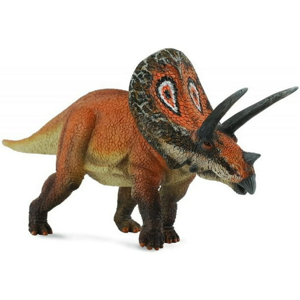 Quality Made Triceritops Horned Dinosaur Molded 10" Figure